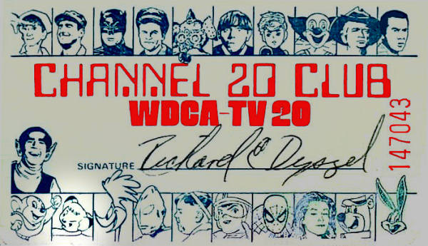 Channel 20 Club Card
